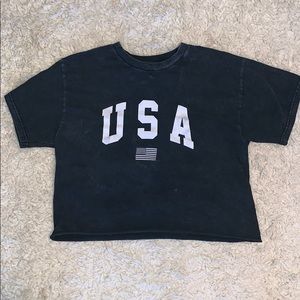 Vintage USA Cropped T-Shirt